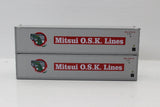 Jacksonville Terminal Company JTC MODEL TRAINS 405657 MITSUI OSK 40' Standard height (8'6") Smooth-side containers N Scale