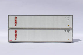 Jacksonville Terminal Company JTC MODEL TRAINS 405668 Dart 40' Standard height (8'6") Smooth-side containers N Scale