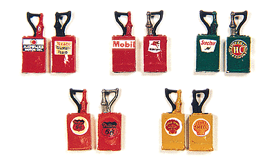 JL Innovative MODEL TRAINS JL Innovative Design HO Custom Oil High Boy Tanks Red, Texaco (2)