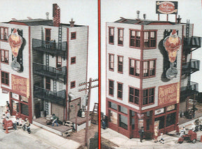 JL Innovative MODEL TRAINS JL Innovative Design HO Picorelli's Ice Cream Parlor Wooden Kit