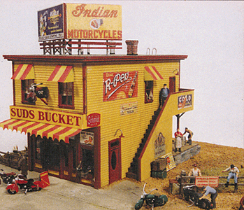 JL Innovative MODEL TRAINS JL Innovative Design HO Suds Bucket Biker Bar Wooden Kit