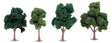 JTT Scenery Products Scenery JTT Scenery Products 92132 Green Deciduous Trees, 4" to 5" (4)