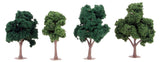 JTT Scenery Products Scenery JTT Scenery Products 92132 Green Deciduous Trees, 4" to 5" (4)