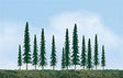 JTT Scenery Products Scenery JTT Scenery Products HO 92011 (TR-2011) Econo-Conifer Trees 4" to 6" (24)