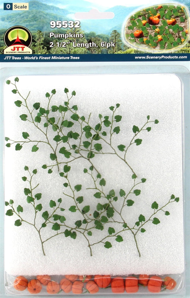 JTT Scenery Products Scenery JTT Scenery Products O 95532 (BU-1032) Pumpkins with 2-1/2" Long Vines (6)