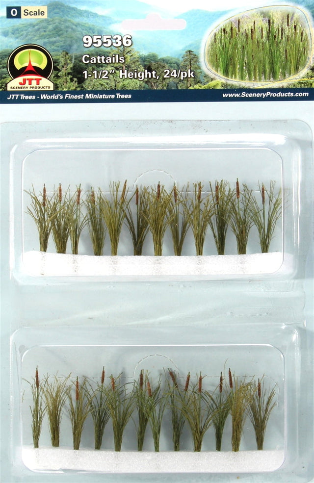JTT Scenery Products Scenery JTT Scenery Products O 95536 (BU-1036) Cattails 1-1/2" (24)