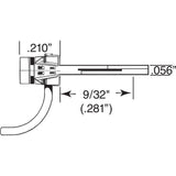 Kadee Details & Parts Kadee #158 HO Scale Whisker Scale Metal Couplers with Gearboxes - Medium (9/32") Centerset Shank