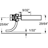 Kadee Details & Parts Kadee #158 HO Scale Whisker Scale Metal Couplers with Gearboxes - Medium (9/32") Centerset Shank