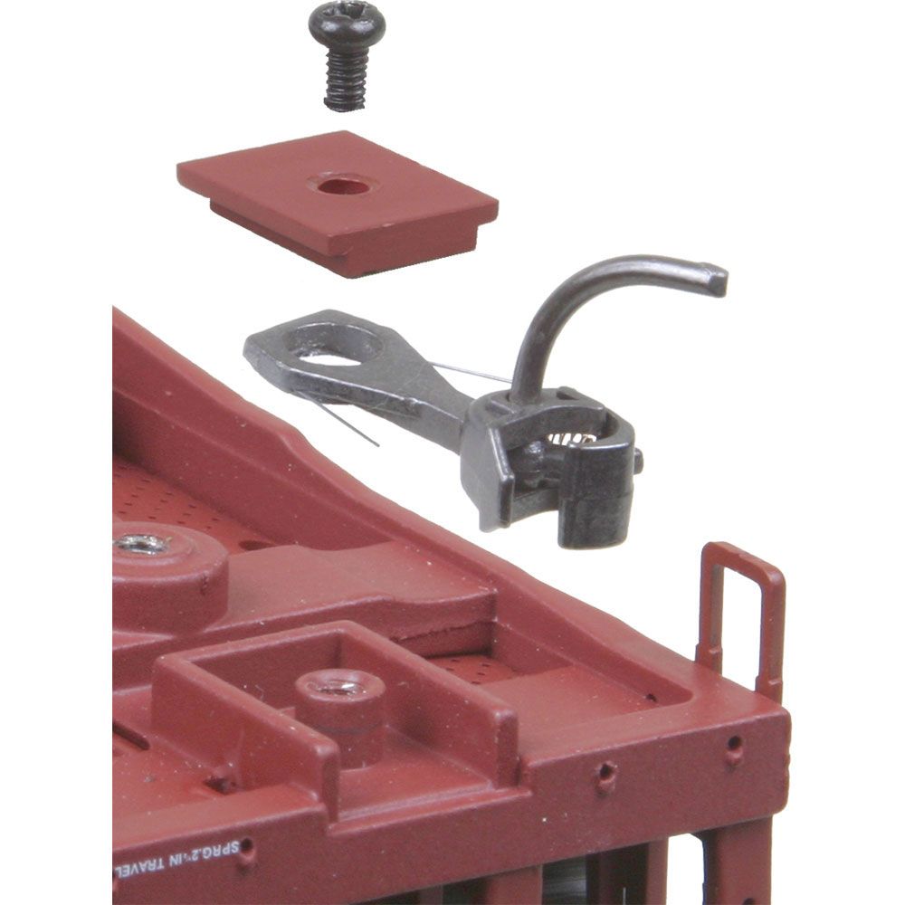 Kadee Details & Parts Kadee #158 HO Scale Whisker Scale Metal Couplers with Gearboxes - Medium (9/32") Centerset Shank