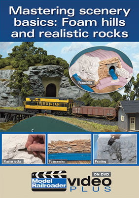 Kalmbach Publishing Co Kalmbach Publishing Co  15301 Mastering Scenery Basics DVD -- Foam Hills and Realistic Rocks, 1 Hour, 21 Minutes