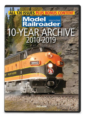 Kalmbach Publishing Co Kalmbach Publishing Co  15361 Model Railroader: 10-Year Archive 2010-2019 DVD-ROM -- For Computer Use Only, PC or Mac