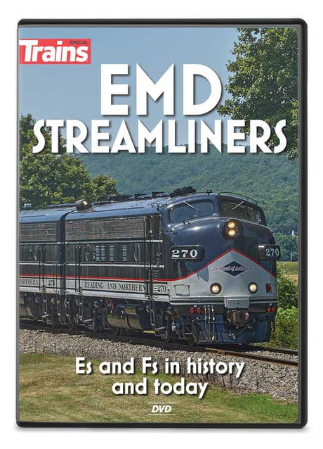 Kalmbach Publishing Co Kalmbach Publishing Co  16116 EMD Streamliners: Es & Fs in History and Today DVD -- 80 Minutes