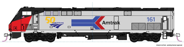 Kato Locomotives Kato HO 376114LS GE P42 Genesis, Locomotive Amtrak (DCC & Sound-Equipped)