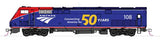 Kato Locomotives Kato HO 376115LS GE P42 Genesis, Lok Locomotive Amtrak #108 (DCC & Sound-Equipped)