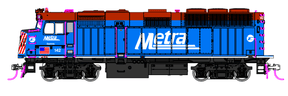 Kato Locomotives PREORDER Kato HO F40PH with Ditch Lights, Chicago Metra Standard Paint Ravinia #142 (DCC & Sound Equipped)