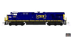 Kato Locomotives PREORDER Kato N 1768963DCC ES40DC Diesel Locomotive, CSX (Seaboard) #5461 (DCC Equipped)