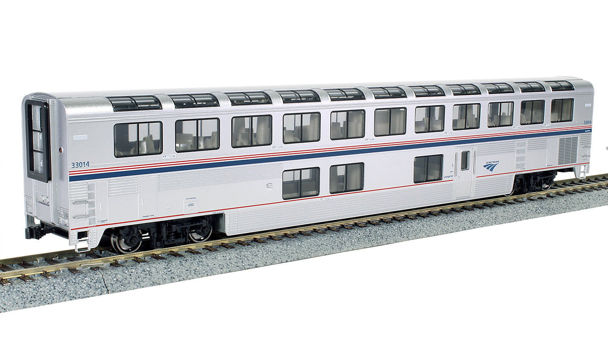 Kato Passenger Cars PREORDER Kato HO Superliner I Lounge, Amtrak Phase VI #33023