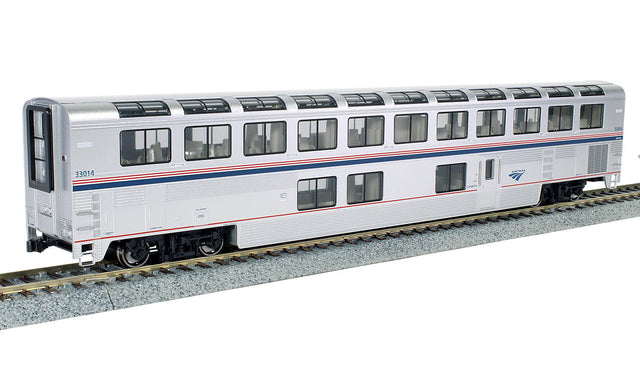 Kato Passenger Cars PREORDER Kato HO Superliner I Lounge, Amtrak Phase VI #33023