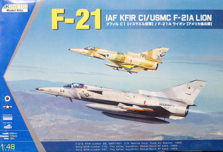 Kinetic MODEL AIRCRAFT Kinetic 1/48 AF Kfir C1/USMC K-21A Lion Kit