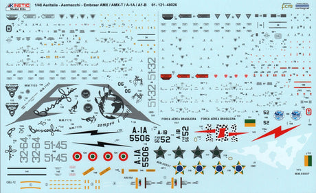 Kinetic MODEL AIRCRAFT Kinetic 1/48 AMX Ground Attack Aircraft Kit