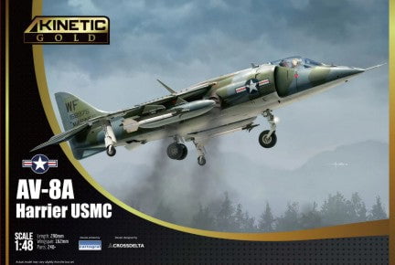 Kinetic MODEL AIRCRAFT Kinetic 1/48 AV8A Harrier USMC Attack Aircraft Kit