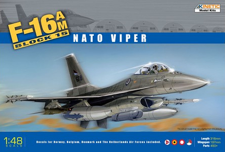Kinetic MODEL AIRCRAFT Kinetic 1/48 F-16A MLU Block 15 Kit