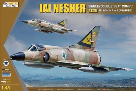 Kinetic MODEL AIRCRAFT Kinetic 1/48 IAI Nesher 2 in 1 Single or Double Seat Kit