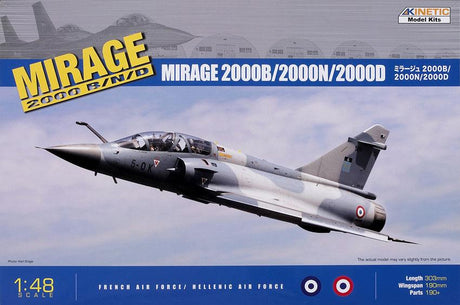 Kinetic MODEL AIRCRAFT Kinetic 1/48 Mirage 2000B/D/N Kit