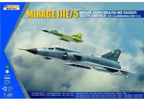 Kinetic MODEL AIRCRAFT Kinetic 1/48 Mirage IIIEBR/IIIEA IAI M5 Kit