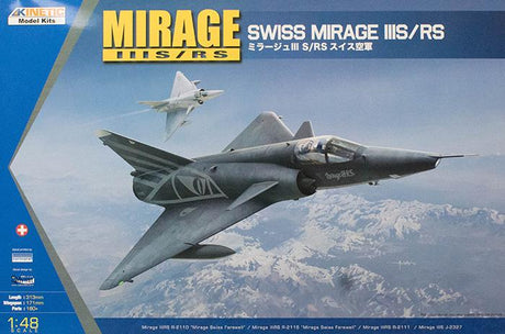 Kinetic MODEL AIRCRAFT Kinetic 1/48 Swiss Air Force Mirage IIIS/RS Kit
