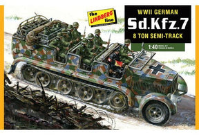 Lindberg MILITARY MODEL Lindberg 1/40 German SdKfz7 8-Ton Halftrack Kit