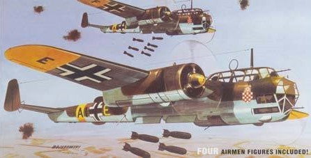Lindberg MODEL AIRPLANES Lindberg 1/72 Dornier Do17Z WWII German Bomber Kit