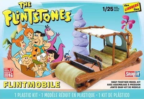 Lindberg MODEL CARS Lindberg 1/25 Flintstones Car Snap Kit