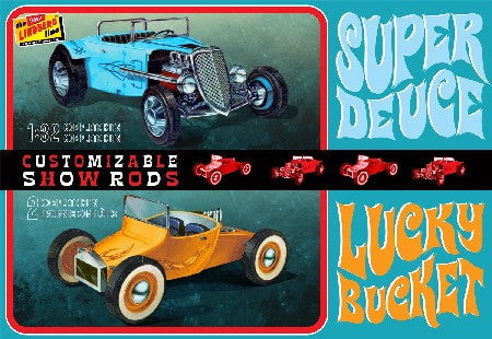 Lindberg MODEL CARS Lindberg 1/32 Customizable Street Rod (2) Kit