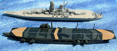 Lindberg MODEL SHIPS Lindberg 1/1200 Tabletop Navy: IJN Yamato Battleship & Zuikaku Aircraft Carrier (2 Kits)