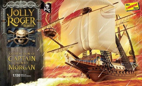 Lindberg MODEL SHIPS Lindberg 1/130 Jolly Roger Satisfaction of Captain Morgan Pirate Ship Kit