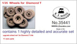 LZ Models MILITARY MODEL LZ Models 1/35 Diamond T Wheels for MZZ (Resin) Kit