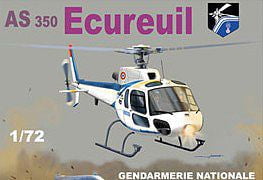 Mach-2 MODEL AIRPLANES Mach-2 1/72 AS350 Squirrel Police French Helicopter Kit