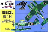 Mach-2 MODEL AIRPLANES Mach-2 1/72 He114 German Recon Seaplane Kit