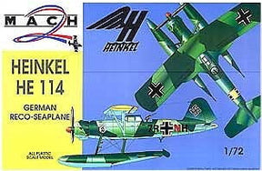 Mach-2 MODEL AIRPLANES Mach-2 1/72 He114 German Recon Seaplane Kit