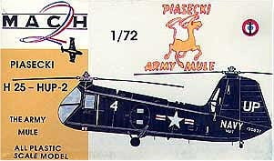 Mach-2 MODEL AIRPLANES Mach-2 1/72 Piasecki H25HUP2 Army Mule Helicopter Kit