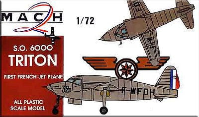 Mach-2 MODEL AIRPLANES Mach-2 1/72 SO6000 Triton 1st French Jet Aircraft Kit