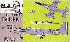 Mach-2 MODEL AIRPLANES Mach-2 1/72 Trident SO9050 French Jet Kit