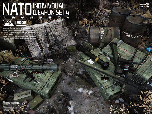 Magic Factory MILITARY MODEL Magic Factory Military 1/35 NATO Individual Weapon Set A Kit