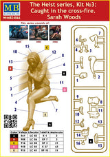 Master Box MILITARY MODEL Master Box 1/24 The Heist: Sarah Woods Caught in Crossfire (New Tool) Kit