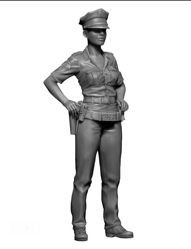 Master Box MILITARY MODEL Master Box Ltd 1/24 Ashley Modern Police Woman Kit