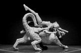 Master Box MILITARY MODEL Master Box Ltd 1/24 World of Fantasy: Graggeron & Halseya Female Warrior Lying on Animal Kit