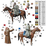 Master Box MILITARY MODEL Master Box Ltd 1/32 Napoleonic Wars French Mounted Cuirassier & Russian Girl Winter Dress Kit