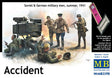 Master Box MILITARY MODEL Master Box Ltd 1/35 Accident, German Soldiers (2) & Soviet Soldiers (3) Kit