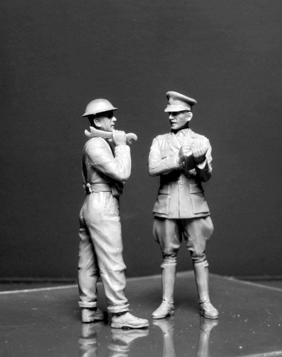 Master Box MILITARY MODEL Master Box Ltd 1/35 French, German, British Private & Officer Tankmen of WWI (6) Kit
